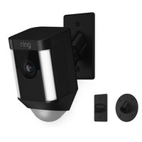 Ring Spotlight Cam Mount HD Security Camera, Black