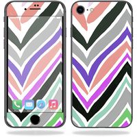 MightySkins Skin Compatible with Apple iPhone 8 - Colorful Chevron | Protective, Durable, and Unique Vinyl Decal wrap Cover | Easy to Apply, Remove, and Change Styles | Made in The USA