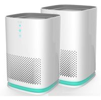 Medify MA-14 Medical Grade Filtration H13 HEPA Air Purifier for 200 Sq. Ft. (99.97%) Allergies, dust, Pollen, Perfect for Office, bedrooms, dorms and Nurseries - 2-Pack