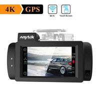 WIFI Car Dash Cam 4K with GPS, Anytek Touch Screen Dashboard Camera Recorder Ultra HD 2160p 2.7 inches LCD 170 Wide Angle Video Recorder Camera,WDR,G-Sensor,Loop Recording,Super Capacitor G200