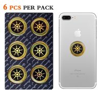EMF Protection Sticker for Smartphone Keeping Sports Anti-Radiation Shield for Phone, Laptop, Tablet, Microwave, Kindle- Blocks Radiation Neutralizer- Fashionable Bumper Sticker(Golden 6PCS)