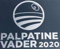 Star Wars Palpatine & Vader for President 2020 & Vice Funny Political Spoof White Decal for Locker, Tablet, Laptop, Car, Truck or Cubicle