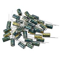 uxcell Aluminum Radial Electrolytic Capacitor Low ESR Green with 470UF 10V 105 Celsius Life 3000H 6 x7 mm High Ripple Current,Low Impedance 30pcs