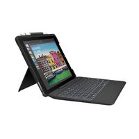 Logitech Slim Combo Keyboard Folio Case for iPad Pro 10.5-Inch - Black (Renewed)