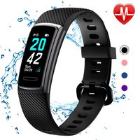 KITPIPI Fitness Tracker Activity Tracker Fitness Watch Heart Rate Monitor Sleep Monitor Waterproof IP68 Smart Watch Bands Calories Counter Step Tracker Pedometer Watch for Women Men Kid(Black)