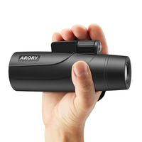 Monocular Telescope 12X50 High Power,ARORY HD Lightweight Monocular(0.58LB),Compact Zomm Monoculars for Adults,BAK4 Prism Fully Coated Optical Lens Single Hand Focus, Great for Camping/Travel/Outdoor