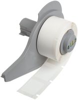 Brady M71-80-488 0.75" Width x 0.9" Height White Color B-488 High-Performance Polyester Labels With Matte Finish For BMP71 Label Printer (250 Per Roll)