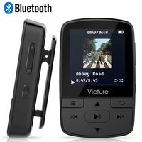 Victure MP3 Player Clip Bluetooth 8G with FM Radio Sport Pedometer Voice Recorder Earphones Expandable up to 128GB