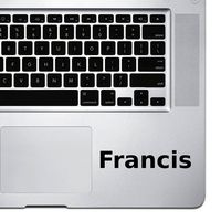 (2X) StickAny Palm Series Francis Sticker for MacBook Pro, Chromebook, and Laptops (Black)
