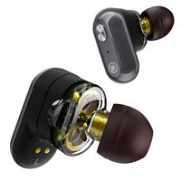 Phaiser Fusion One Dual Dynamic Drivers Wireless Earbuds, Bluetooth 5.0 Headphones Headset with Mic, AptX Audio, in-Ear Earphones with Charging Case, 40 Hours Playtime, Lifetime Sweatproof Guarantee
