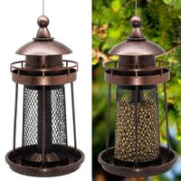 Twinkle Star Wild Bird Feeder Hanging for Garden Yard Outside Decoration, Lighthouse Shaped