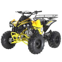 X-PRO 125cc ATV Quad Youth 4 Wheeler 125cc Adults ATVs Quads 4 Wheelers，Yellow