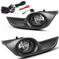 AUTOSAVER88 Fog Lights H11 12V 55W Halogen Lamp For Nissan Altima Sedan 2013 2014 2015 (Clear Glass Lens w/Bulbs)