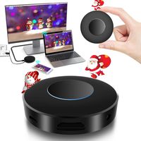 WiFi Display Dongle, Elegant Choise WiFi Wireless Adapter with Light Effect HDMI 1080P Full HD + AV Dual Output Display Receiver Support DLNA Airplay Miracast for iOS/Android