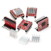 powerday A4988 StepStick Stepper Motor Driver Module + Heat Sink for 3D Printer Reprap (pack of 5 pcs)