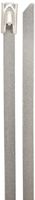 Morris Products 20918 Stainless Steel Ties, 14.2" Length, 0.18" Width, 200lbs Tensile Strength, 4" Max Bundle Diameter (Pack of 100)