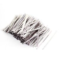 uxcell Candy Bags Packaging Twist Cable Tie 8cm Length 1600 Pcs Silver Tone