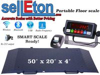 Portable Floor Scale with Printer to weigh Drum/Vet/Livestock / 2000 Capacity