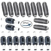 20pcs Lime2018 DC Female to Female And Male to Male Connector 5.5mm x 2.1mm 12V 5A Power Cable Jack Adapter，DC Power Jack Plug Adapter for CCTV Home Security Surveillance