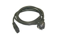 Interpower 86231000 Continental European AC Cord Set, CEE 7/7 Plug Type, IEC 60320 C13 Connector Type, Black Plug Color, Black Cable Color, 10A Amperage, 250VAC Voltage, 2.0m Length