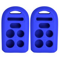 Keyless2Go 2 New Silicone Cover Protective Case for Honda 6 Button Remote Key Fob FCC OUCG8D-399-HA - Blue