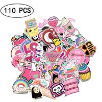 Girl Cute Cartoon Laptop Stickers Car Skateboard Motorcycle Bicycle Luggage Guitar Bike Decal 110 PCS (Cute Sticker 110 PCS)