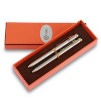 Stylus, 2 in 1 Design Slim Capacitive Stylus and Ballpoint Pens for Universal Touch Screens Devices for iPhone, iPad, Android, Smartphones, Tablet PC with Gift Box-2Pack(Stainless Steel Silver)