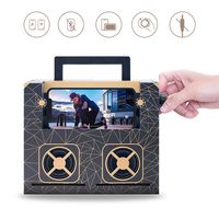 SPROTW Twist Speaker, DIY Wooden & Carton Cell Phone Speakers No Bluetooth Connection Required, Creative Gift for Kids