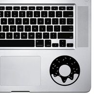 StickAny Palm Series Doughnut Sticker for MacBook Pro, Chromebook, and Laptops (Black)