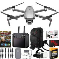 DJI Mavic 2 Pro Drone with Hasselblad Camera Smart Controller Essential Go Bundle with Backpack, Filter Kit, VR FPV Goggles, High Speed 64GB SDXC Card, Software Pack and 1 Year Warranty Extension