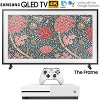 Samsung QN43LS03RA The Frame 3.0 43" LS03R QLED Smart 4K UHD TV (2019 Model) Bundle with Microsoft Xbox One S 1TB Console