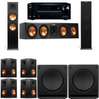 Klipsch RP-280F Tower Speakers-SW-112-7.2-Onkyo TX-NR757