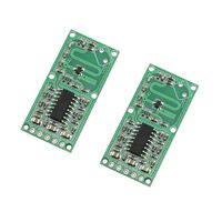 Maxmoral 2-Pack RCWL-0516 Microwave Radar Sensor Switch Module for Human Body Induction,Intelligent Detection Detector 3.3V Output