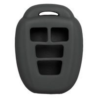 Keyless2Go New Silicone Cover Protective Case for Remote Keys with FCC HYQ12BDM HYQ12BEL - Black