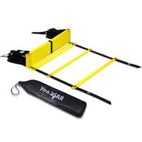 Yes4All Agility Ladder - Speed Agility Training Ladder with Carry Bag - 20 Rung (Yellow)