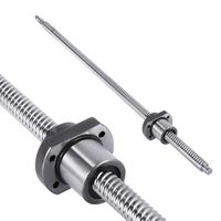 Mophorn Ball Screw SFE1616-650mm Antibacklash Ballscrew with Ball Nut Ball Screws