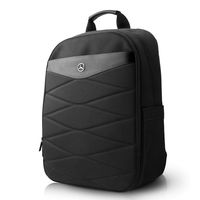 Mercedes Benz Pattern III Computer BackPack 15" 15.6" MacBook Pro Bag and a Slim-Fit pocket for an iPad, iPad Mini, or tablet up to 10.1'' Black