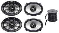 4 Kicker 6x9 360w Speakers for ATV/UTV/RZR/Polaris/Motorcycle+Marine Wire