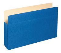 Globe-Weis/Pendaflex Pocket, 3.5 Inch Expansion, Legal, Blue, Pack of 25 (1526E BLU)