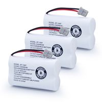 QBLPOWER BT-1007 BT1007 Cordless Phone Batteries Compatible with Uniden BBTY0651101 BT904 BT-904 BT1015 BBTY0510001 BBTY0700001 Panasonic HHR-P506 HHR-P506A Rechargeable 2.4V Nickel-Cadmium(Pack of 3)