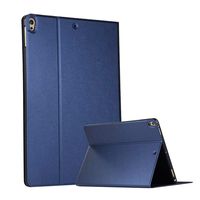 iPad 6th Gen/iPad 5th Gen/iPad Air/iPad Air 2/iPad Pro 9.7 Case,Slim Lightweight Silicone TPU and Premium PU Leather Smart Stand Protective Case Cover with Auto Sleep/Wake Function - Nave Blue