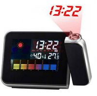 New Arrival Projection LCD Digital Alarm Clock Projector Color Display LED Backlight Table Desktop Clocks