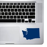 StickAny Palm Series Washington WA Sticker for MacBook Pro, Chromebook, and Laptops (Navy)