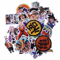 Bowinr Dragon Ball Z Car Stickers, Anime Bumper Sticker for Phone, Laptop, Car, Lugguage, Skateboard and More(50" pcs)