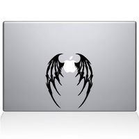The Decal Guru Demon Wings MacBook Decal Vinyl Sticker - 12" MacBook - Black (1048-MAC-12M-BLA)