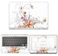 decalrus - Protective Decal Floral Skin Sticker for HP ChromeBook X360 11-AE030NR (11.6" Screen) case Cover wrap HPChromebkX360_11-ae030nr-77