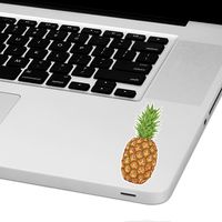 Pineapple Laptop Trackpad Sticker 3" Tall x 1" Wide