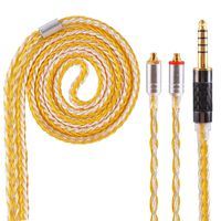 16 Core MMCX Replacement Cable,Upgrade Silver Plated Cable Replacement Audio Cable for SHURE UE900 SE215 SE315 SE846 SE535 TIN Audio T2 f9 LZ, Better Earphones (MMCX 4.4mm)