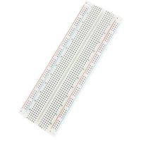 WINGONEER MB-102 830 Solderless Plug-in BreadBoard 830 tie-points 4 power rails 6.5 x 2.2 x 0.3 in (165 x 55 x 9 mm)