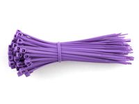4 Inch, 18lb Miniature Nylon Zip Tie - Assorted 500 Pack (Violet)